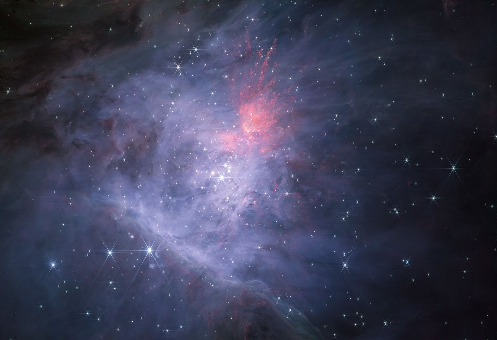 orion nebula in nircam short wavelength channel