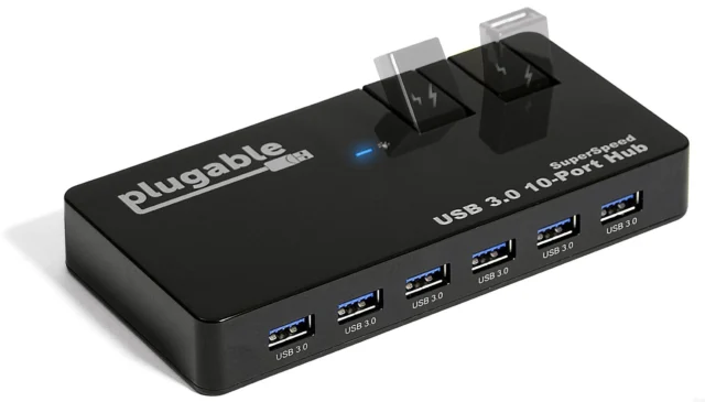 Plugable's 10-Port USB-C Charger