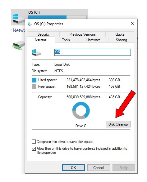 How Do I Speed Up My Laptop Startup on Windows 10 disk cleanup 2